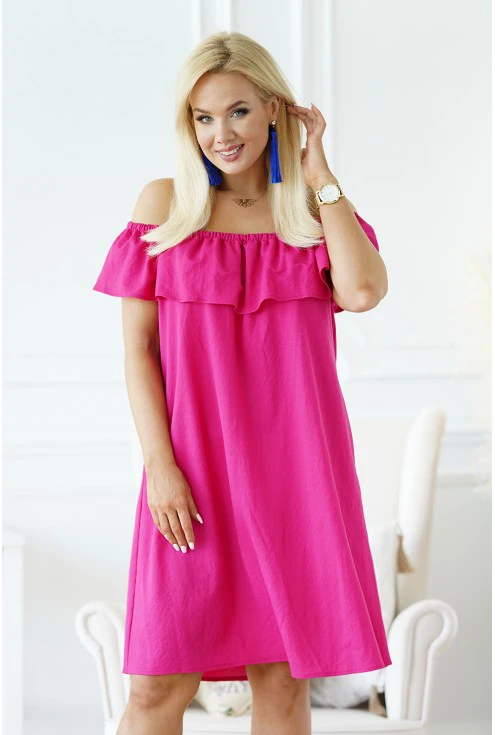 różowa sukienka hiszpanka merisa