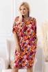 Sukienka w kolorowe kwiaty z tasiemką na plecach - Shanti