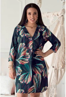 Sukienka z kolorowym wzorem - CHIARA