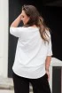 Biały t-shirt plus size z nadrukiem dmuchawca - Irina