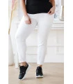 Białe spodnie dresowe z kieszeniami - Vansi