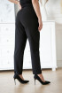 Czarne eleganckie spodnie z szeroką nogawką - Angie