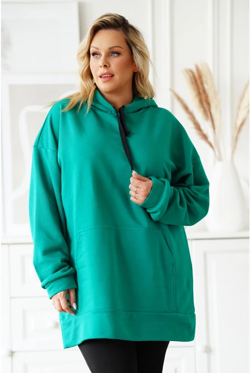 zielona bluza Carole w dużych rozmiarach
