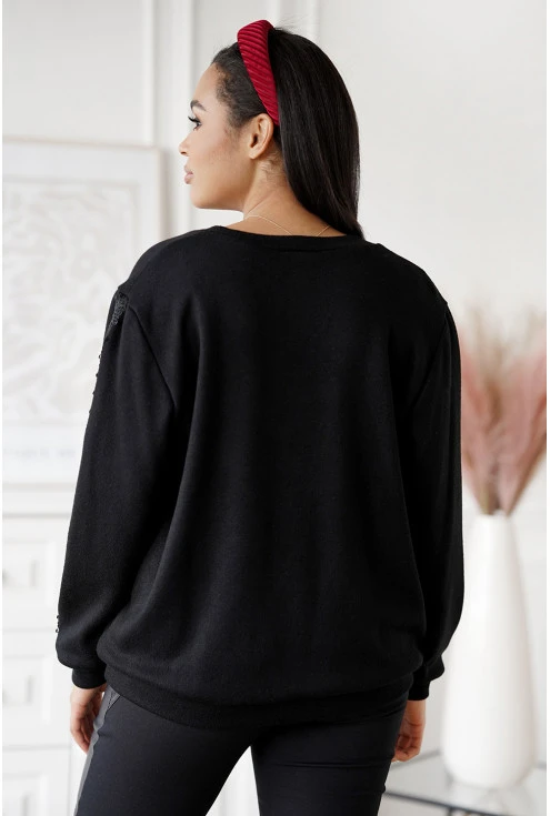 czarny sweterek xxl - tył