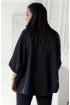 Czarna bluzka plus size kimono - Marion