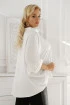 Biała bluzka plus size kimono - Marion