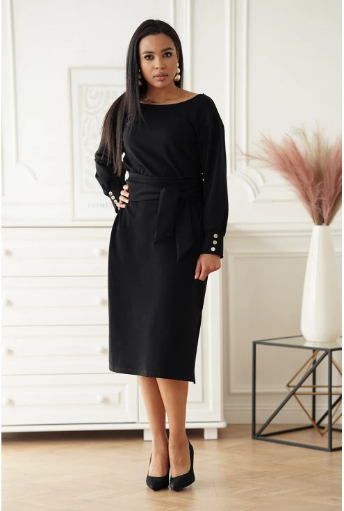 czarna sukienka georgia plus size