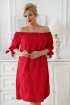 Czerwona błyszcząca sukienka hiszpanka - MARITA