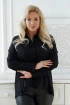 Czarna koszula z ukrytymi guziczkami i długim rękawem - Arianna