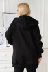 Czarno-oliwkowa wiosenna bluzo-kurtka z kapturem - Alvira