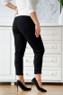 Czarne materiałowe spodnie cygaretki - Iwetta