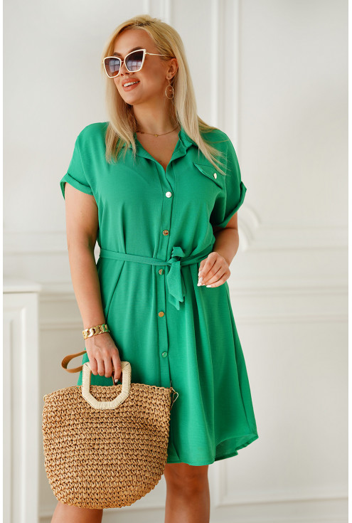 Zielona sukienka plus size