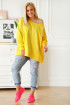 Żółta bluza oversize ze ściągaczami - CAMISA