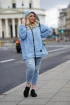Letnia kurtka przeciwdeszczowa - kolor jasny jeans - Margot