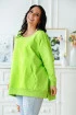 Jasno-zielona bluza oversize ze ściągaczami - CAMISA