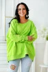 Jasno-zielona bluza oversize ze ściągaczami - CAMISA