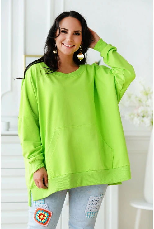 jasnozielona bluza plus size w sklepie internetowym xlka