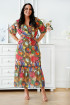 Kolorowa sukienka maxi w geometryczny wzór - Rita