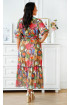 Kolorowa sukienka maxi w geometryczny wzór - Rita