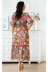 Kolorowa sukienka w geometryczny wzór - Rita