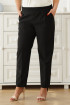 Czarne eleganckie spodnie z prostą nogawką - RICKI