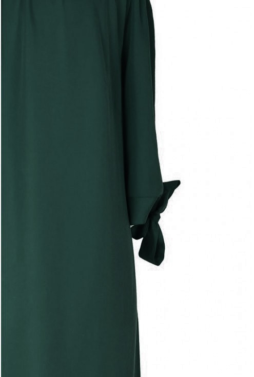 Sukienka hiszpanka - MARITA kolor ciemnozielony