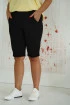 Czarne spodnie dresowe do kolan z kieszeniami - Venis