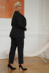 Czarny garnitur damski - zestaw - Francis