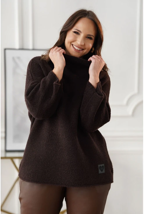 wygodny sweter damski plus size