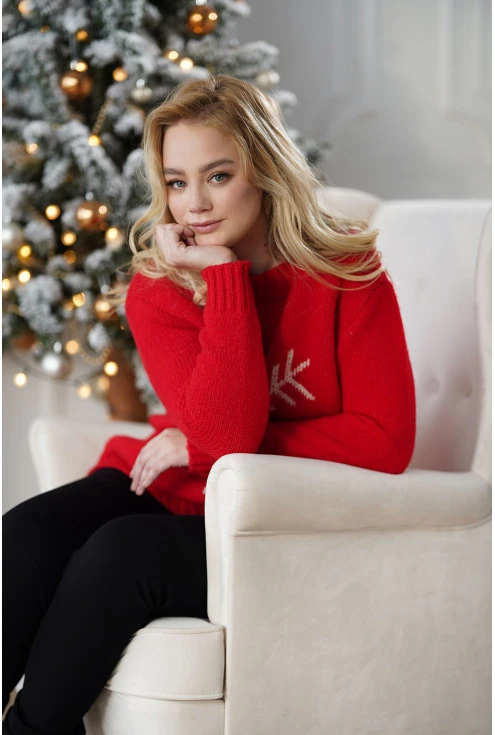 Sweter z motywem świątecznym XXL