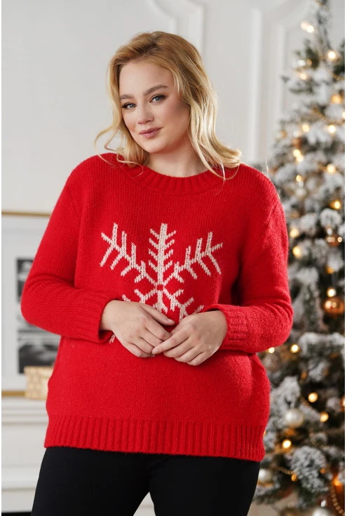 Elastyczny sweter plus size