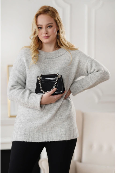 Wygodny sweter damski duże rozmiary