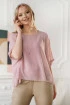 Wizytowa szyfonowa bluzka z podszewką w kolorze brudnego różu - Pola