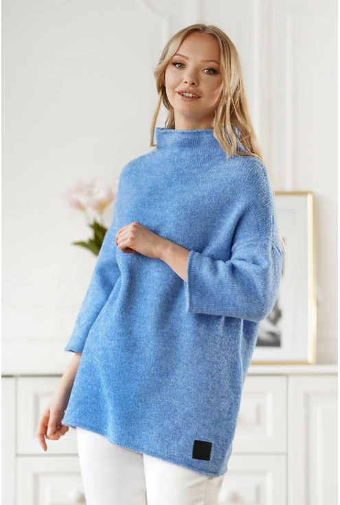 ciepły sweter damski w dużych rozmiarach