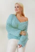 Morski sweter z grubym splotem - EMILLA
