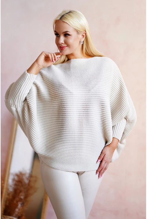 Sweter damski na przejściowe pogody duże rozmiary