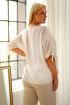 Biała oversizowa bluzka z napisem Love - Azalia