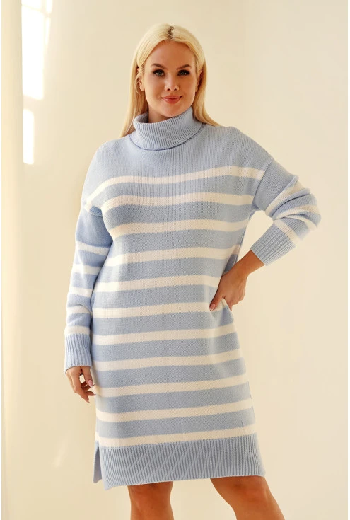Sweter sukienka plus size na każdą porę roku