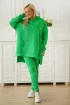 Zielony komplet dresowy z oversizową bluzą - Lensi - PREMIUM