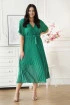 Zielona plisowana sukienka - Paula II