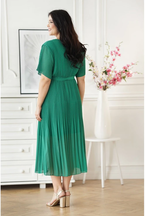 zielona zwiewna sukienka xxl
