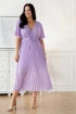 Liliowa plisowana sukienka - Paula II