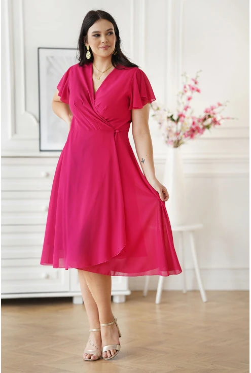 Elegancka różowa sukienka duże rozmiary - doskonały wybór dla specjalnych okazji