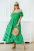 Zielona sukienka hiszpanka z bufiastym rękawem - Didi