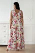 Sukienka maxi w kolorowy kwiatowy wzór - Dellie