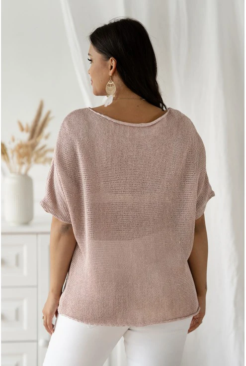 letni sweter damski w dużych rozmiarach