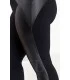 Czarne legginsy plus size z eco skórą -  JUDYTA