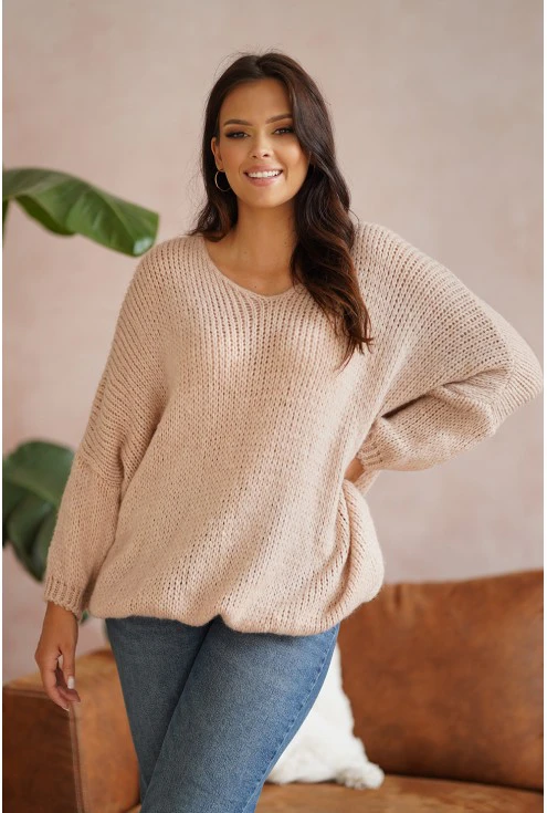 stylowy sweter damski oversize