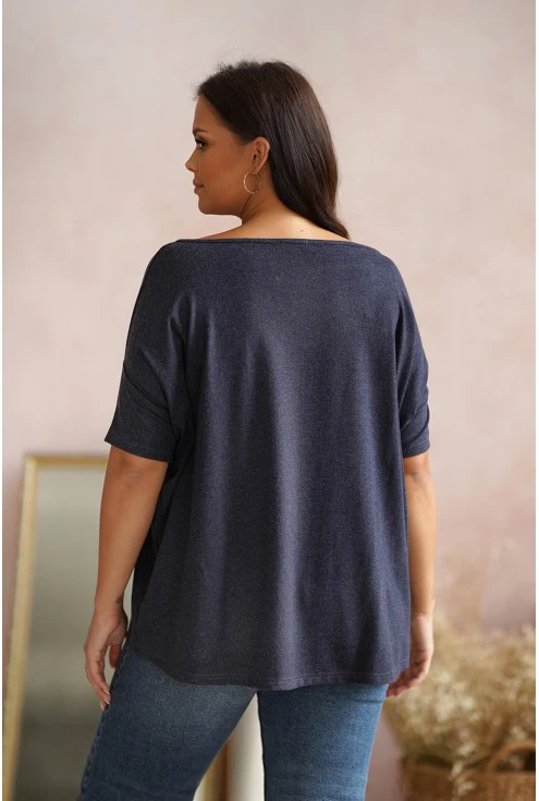 modna bluzka oversize - duże rozmiary