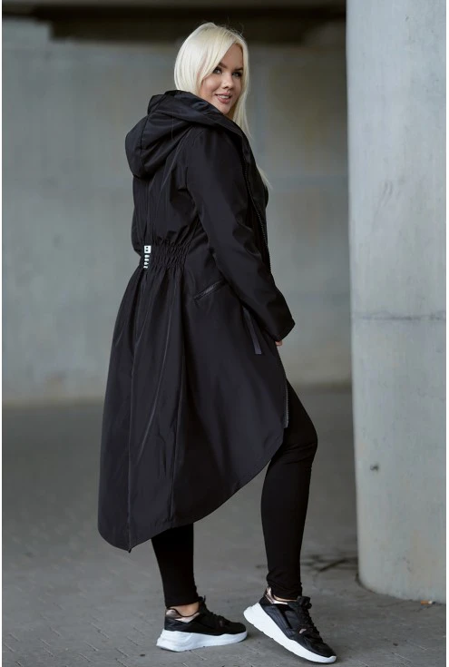 Modna czarna kurtka z kolekcji plus size XL-ka